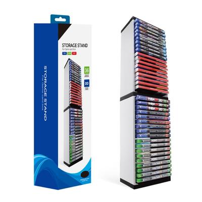 Torre de Armazenamento de Discos de Jogos para Estojo Suporte para Console de Jogos Capacidade Máxima 36 Discos de Jogos Acessórios
