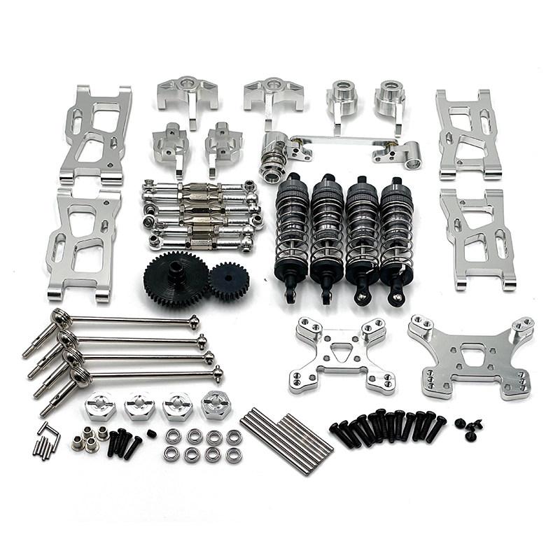 Universal Metal Upgrade Parts for WLtoys 144001 124019 RC Car Explosion Proof Durable Replacement Accessories Kit