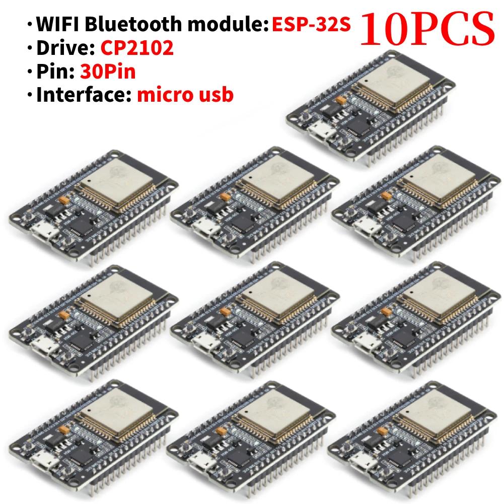 ESP32 WROOM-32 Development Board 5V TYPE-C CH340C WiFi+Bluetooth Ultra-Low Power Consumption SPI Flash 32Mbits Wireless Module