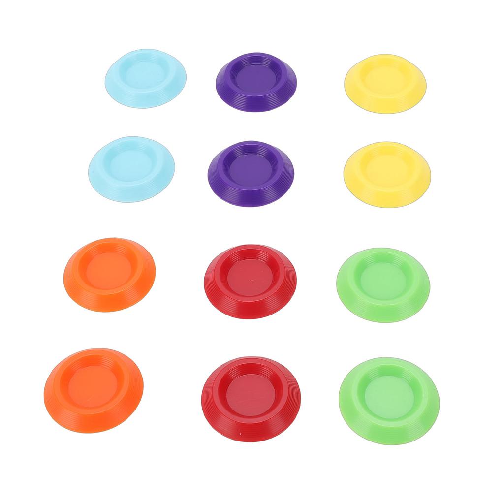 Reptile Water Dish, 12 Pieces Colorful Plastic Feeder Small Food Bowl 1.3 Inch for Bearded Dragon Leopard     Crab Dubia