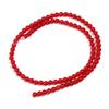 1 Strand Round Natural Stone Beads Red Color Chalcedony Stone Beads For Jewelry Making DIY Charm Necklace Bracelet Accessories