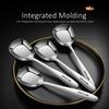 6 Pcs LFGB Certified Pure 304 Stainless Steel Dining Spoons Ultra Thick Flat Head Spoon Shovel-shape Scoop for Rice and Salad4