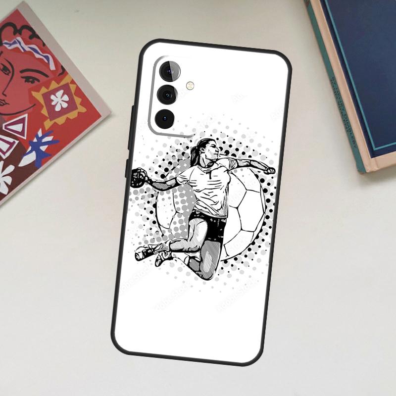 

Handball Sport Case For Samsung Galaxy A13 A53 A33 A23 A06 A56 A16 A36 A55 A35 A17 A54 A34 A14 A52 A32 A15 Samsung A12