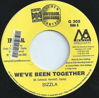 7inch Record SIZZLA / MEGA BANTON - We've Been Together / Your Shoes G302 Golden Cartel R US Reggae, Ska & Dub Used