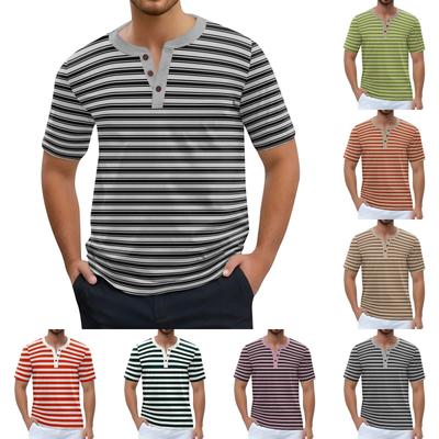 Men's Fashion Printed Short Sleeve Tops T-Shirt