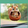Adorable Acrylic Squirrel Car Pendant Cute Keychain Backpack Decoration Gift