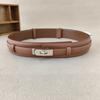 Leather Wide Simple Belt For Women Adjustment For Dress And Coat Styling Gift