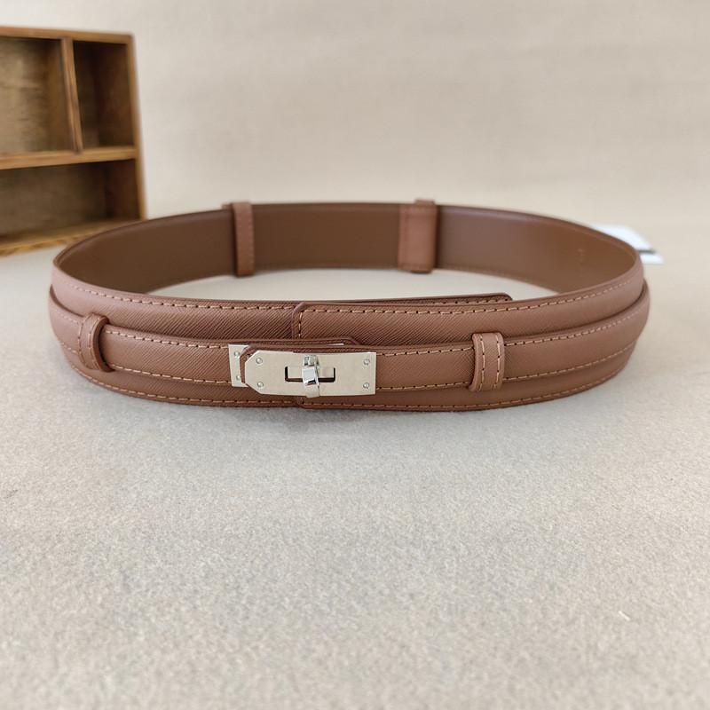 Leather Wide Simple Belt For Women Adjustment For Dress And Coat Styling Gift