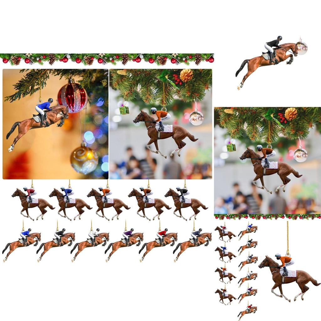 Stylish Retro Acrylic Car Pendant For Equestrian Enthusiasts And Festive Decor