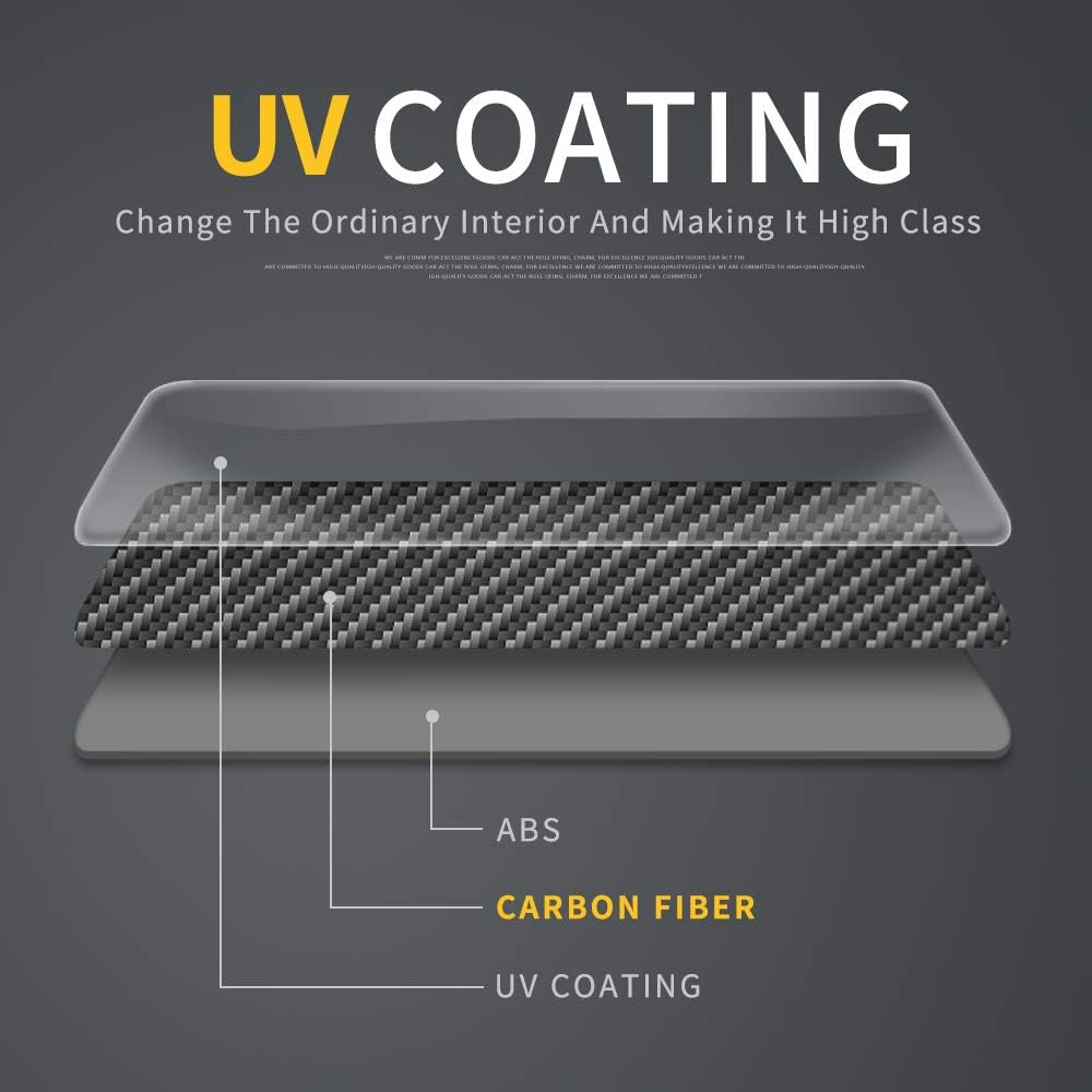 Voodonala for Challenger Charger Real Carbon Fiber Headlight Switches Control Button Knob Trim Decor for 2015-2025+ Dodge Challenger, for 2010-2024+