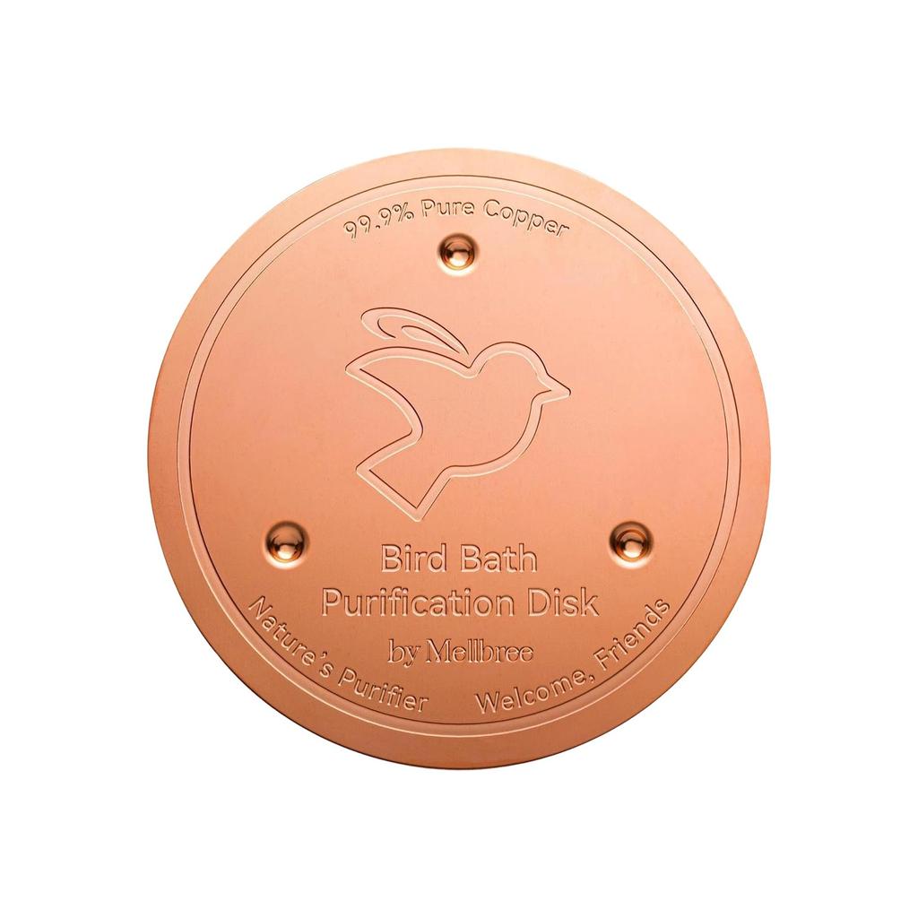 Piatto Purificatore per Vasca Uccelli in Rame da 10cm Pulitore Acqua Piatto Rotondo per Vasche Uccelli da Esterno e Fontane da Giardino