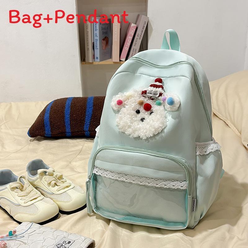 Cartoon Cute Dog School Backpack For Girls And Boys With Large Capacity For Daily Use