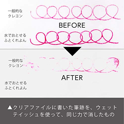 Pentel Crayon Washable Futokurayon GWM1-12 12 barev