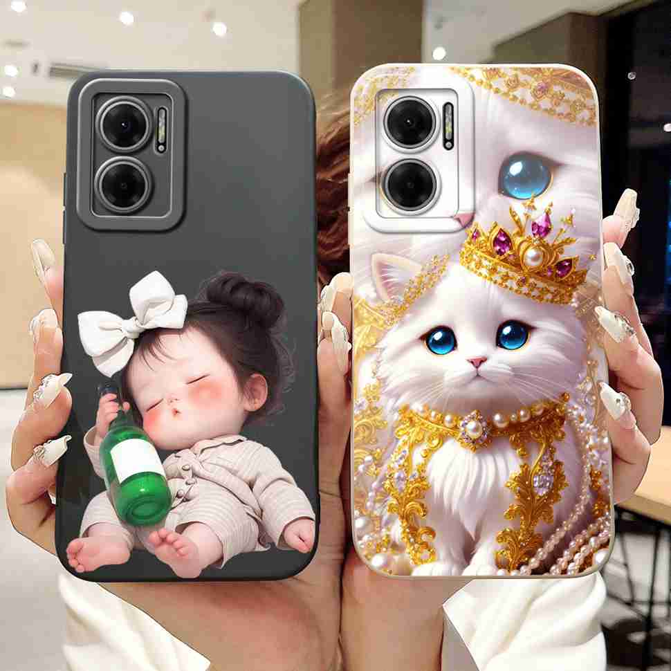 For Xiaomi Redmi Note 11E Case Stylish Art Paint Cover Soft Silicone Phone Case For Redmi Note 11E 11 E Prime 11Prime Back Cover