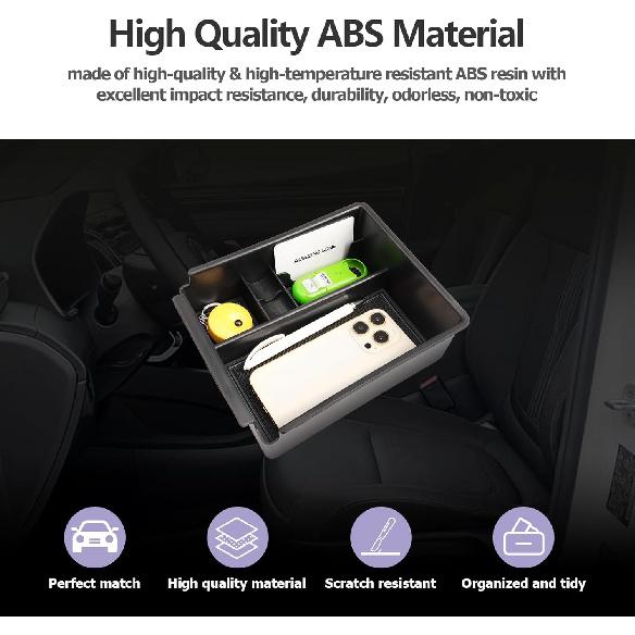 Center Console Organizer Compatible With 2025 2026 Hyundai Tucson SEL/SE Armrest Storage Box Armrest Console Organizer 2025 Tucson Accessories (ONLY