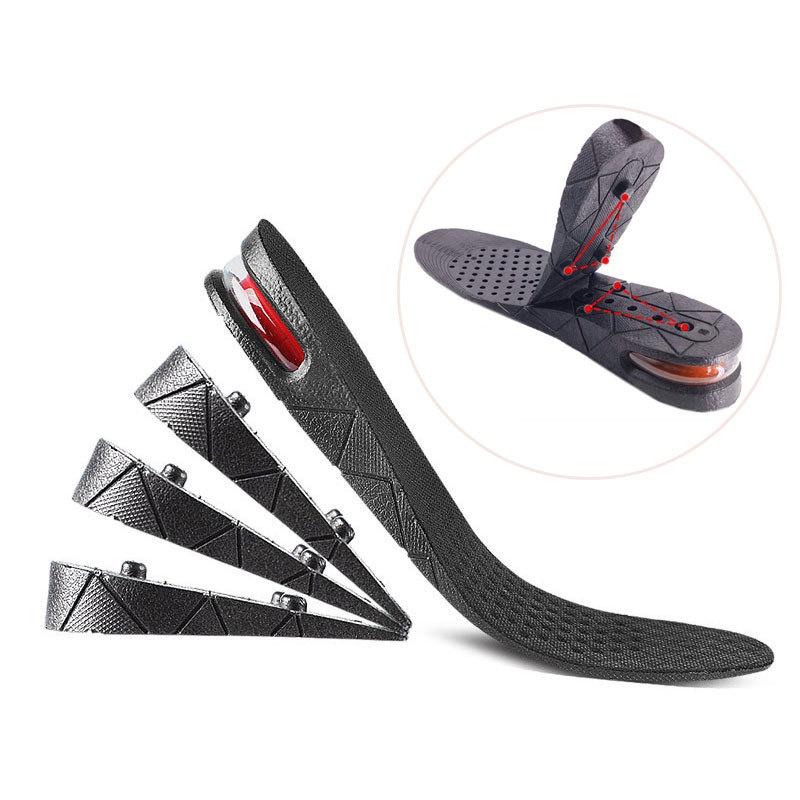 Shoe 9cm Unisex Insert Taller Lift Height Up Increase Heel Height Insoles 4layer