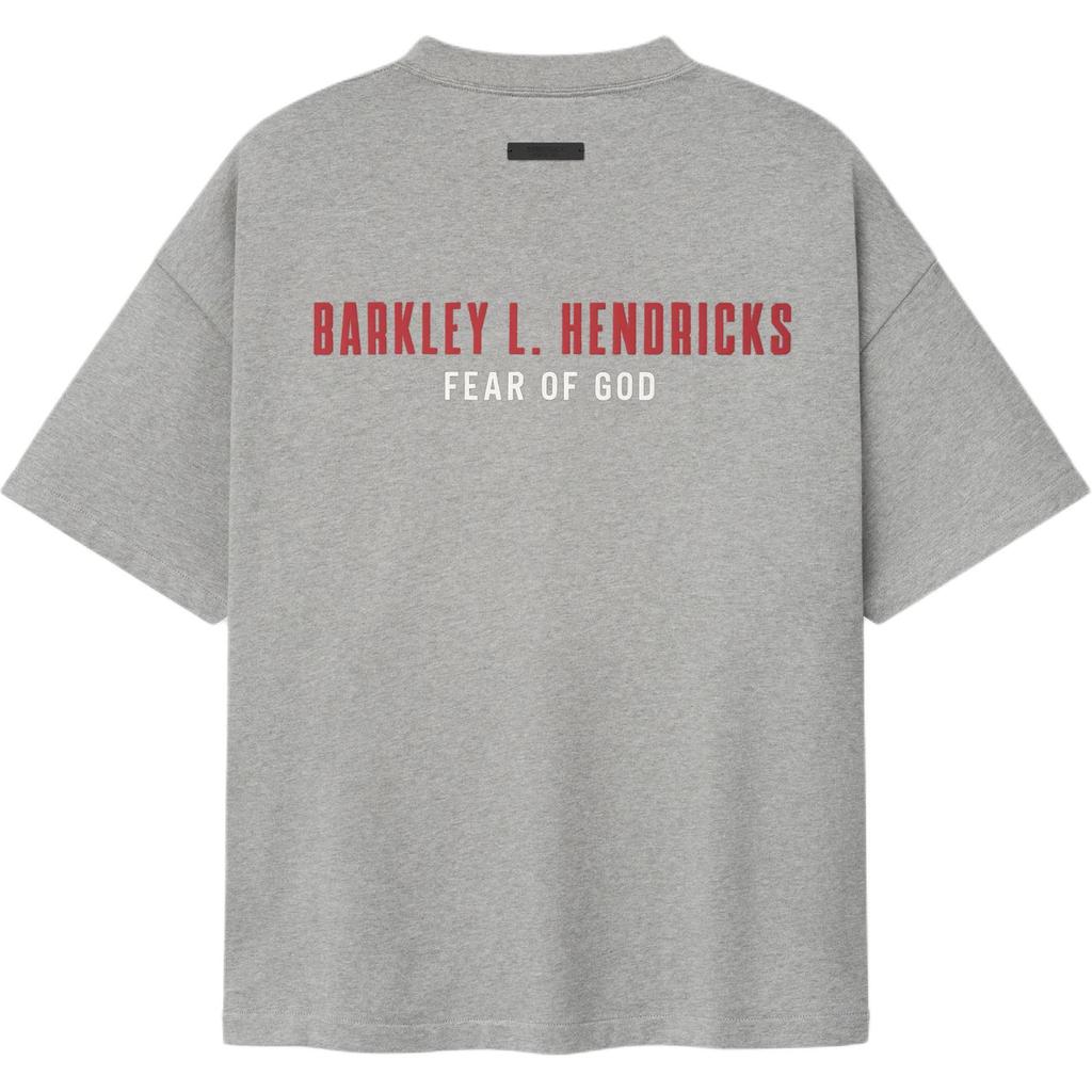 Fear of God Essentials NBA x Barkley Hendricks 90s Tee Concrete Heather Unisex Tops Grey 125BH262202F