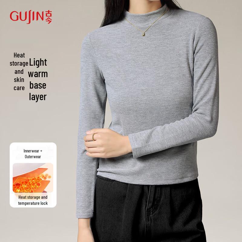 GUJIN Women's Warm Long Sleeve Mock Neck Base Layer Top