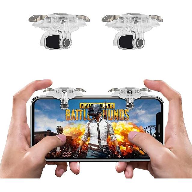 For PUBG Mobile Game Controller Trigger, Upgrade Version PUBG Mobile Game Trigger Double Sensitive Aim & Shoot Keys Buttons for Rules of