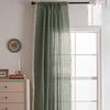Vintage Cotton Linen Printed Semi-Blackout Curtain