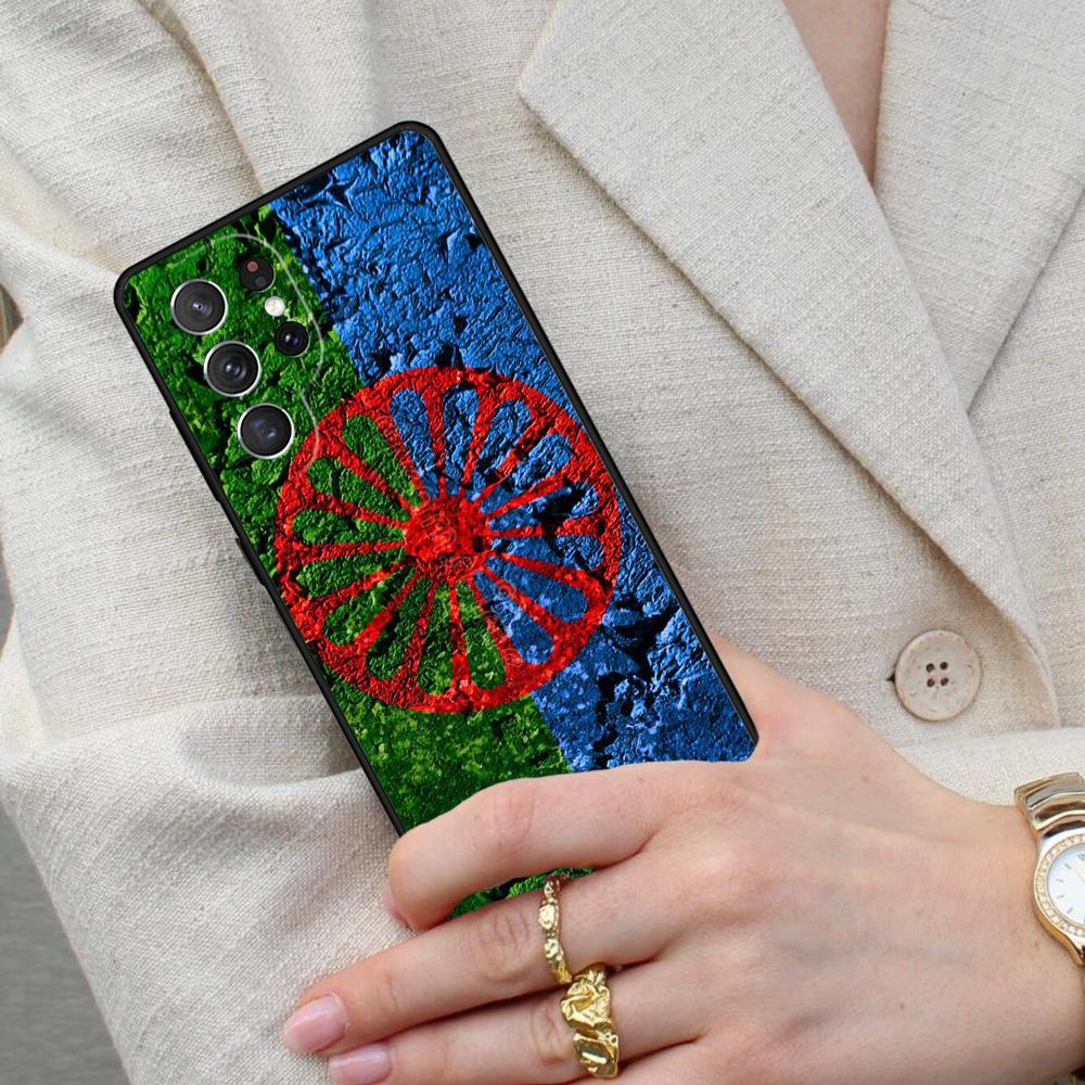 Gypsy Aromanian Romani Flag Cell Phone Case for Samsung Galaxy S26 Ultra S25 S24 S23 S22 S21 S20 Note10 Cover