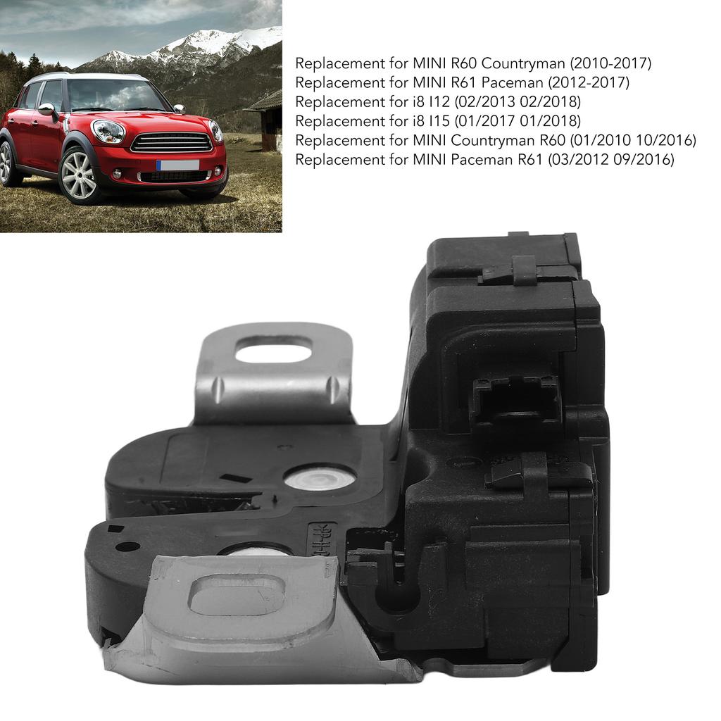 9802312 Car Tailgate Trunk Lock Actuator  51249802312 Replacement for MINI Countryman R60 Tailgat Trunk Lock for I8 I12