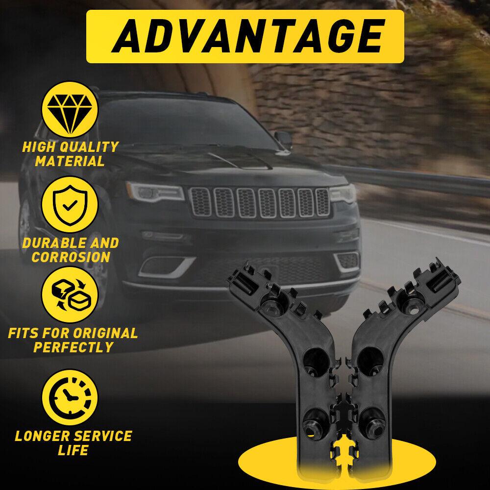 Front Bumper Support Brackets Left & Right Fit for Jeep Grand Cherokee 2011-2013