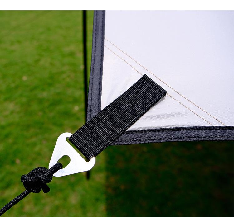 Taşınabilir Açık Hava Tente Çadırı - Güneş ve Yağmur Koruması, Kamp ve Park Kullanımı İçin Gümüş Kaplamalı Pergola.