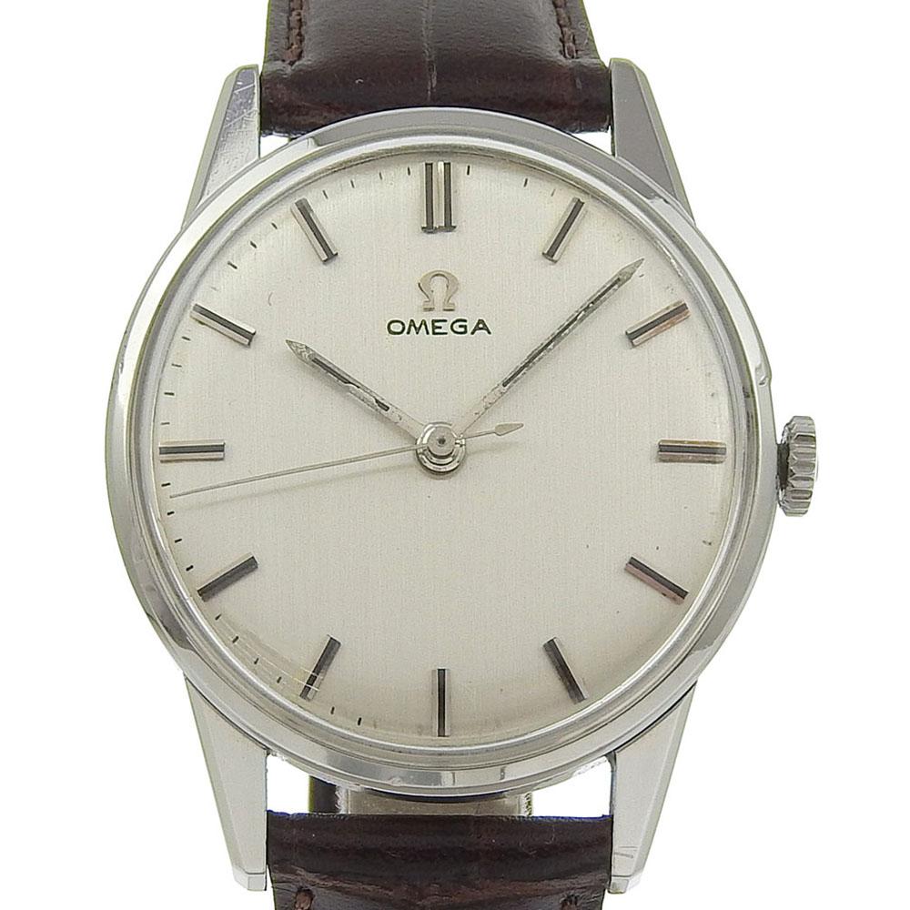 

OMEGA vintage Watches 14772 SC-62 cal.286 SilverDial Stainless Steel/Embossed Leather Hand Winding mens Used