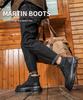 Men's 2024 Autumn/Winter High-Top Martin Boots - British-Style, Thick-Soled, Retro Work Boots with Soft Leather and Sole.