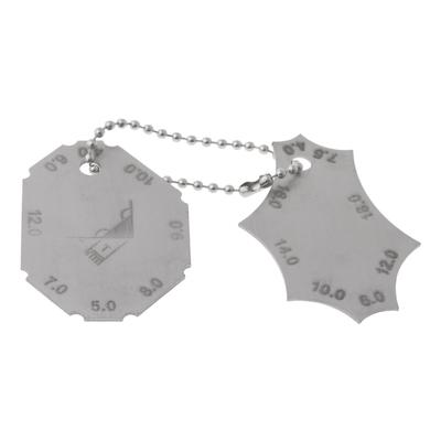 Calibro di Saldatura in Acciaio Inossidabile per Saldatura a T a Filo Key Calibro Profondità della Gola Lunghezza delle Gambe Righello Regola di Ispezione per Saldatore