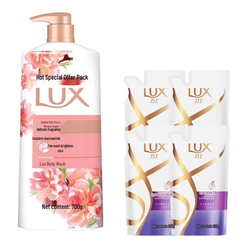 

LUX Pink Cherry Blossom Nourishing Shower Gel & Shampoo Set