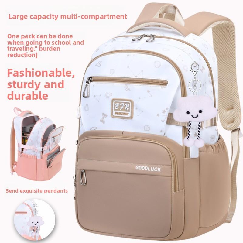 School Pendant Clouds Backpack Middle School Breathable Fabric Commuting Travel