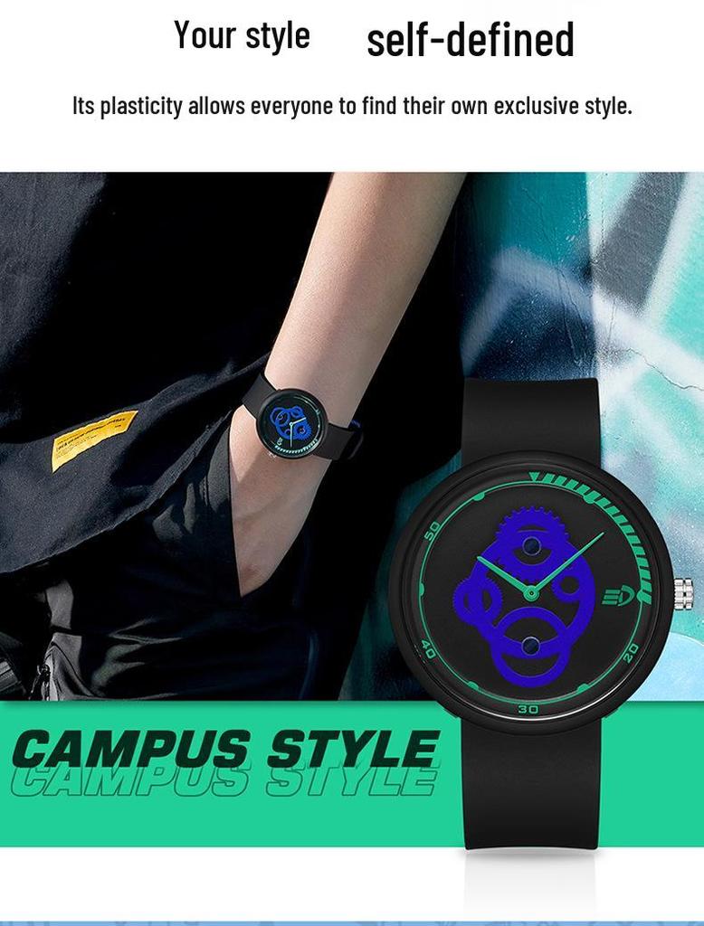 SANDA Waterproof Quartz Wristwatch - Simple, Lightweight, Versatile, Korean-Style for Students, Men, Women, and Children.
