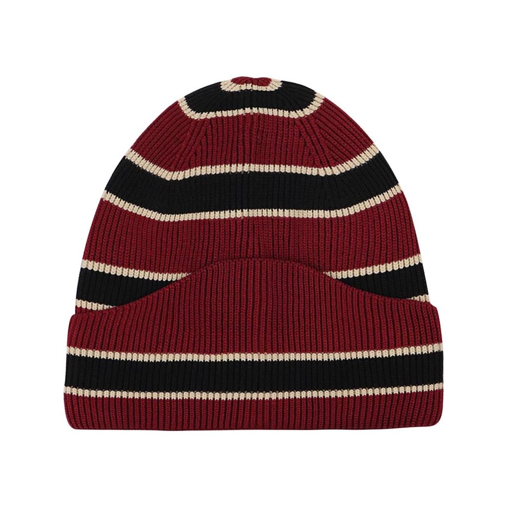 Men's And Women's Striped Knitted Hat, Big Head Circumference, Cold Hat, Men's Lazy Style