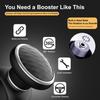Steering Wheel Knob Spinner - Universal Non-Slip Fit, ABS & Premium Silicone Fin