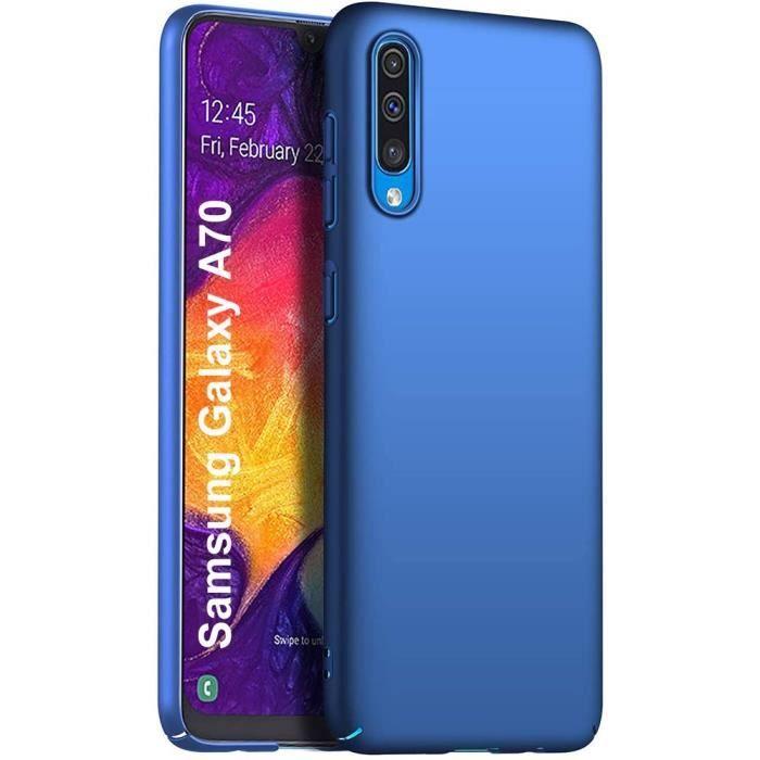 Coque de Protection - PROSHOP - Samsung Galaxy A70 - Souple - Antichoc - Couleur Bleu