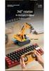 Weili 6402 Alloy Mini 1:64 Remote Control Tracked Excavator Toy for Kids, 10 Channel