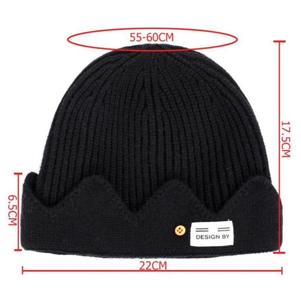 Cute Cosplay Warm Ski Hats Crown Skullies Wool Hat Korean Style Caps Men Beanies Cap Knitted Hat
