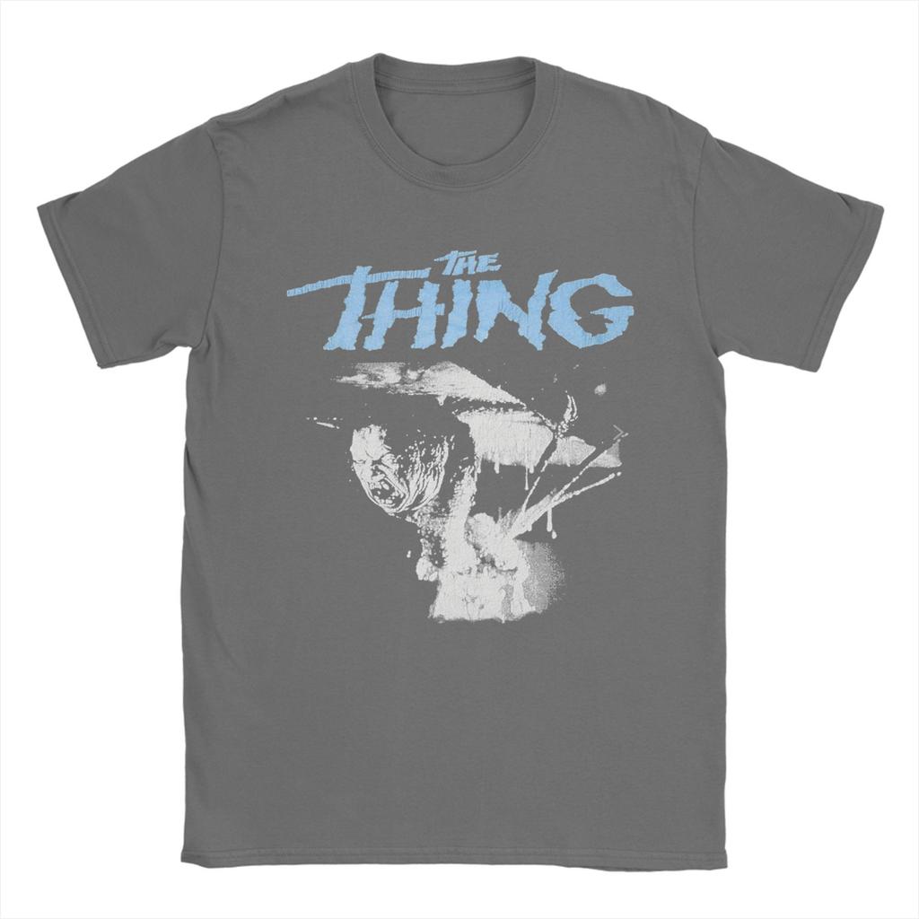 Maglietta Horror The Thing T-Shirt da Spiaggia Cotone per Uomo Maglietta Casual Originale Manica Corta Magliette Estetiche