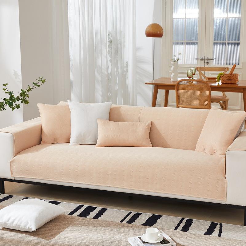 Poduszka na sofę Ice Silk Summer Summer Summer Summer Uniwersalny antypoślizgowy prosty pokrowiec na sofę Pokrowiec na poduszkę All-Inclusive Rattan Mat Cool Pad