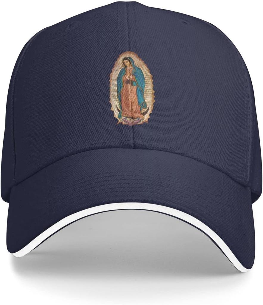 Our Lady of Guadalupe Virgin Mary Baseball Cap Polyester Adjustable Classic Hat Unisex Outdoor