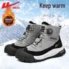 Warrior Bottes de neige thermiques montantes d'hiver pour hommes
