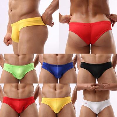 Man's Convex Underwear Men G String Bulge Pouch Thongs Low Waist Briefs