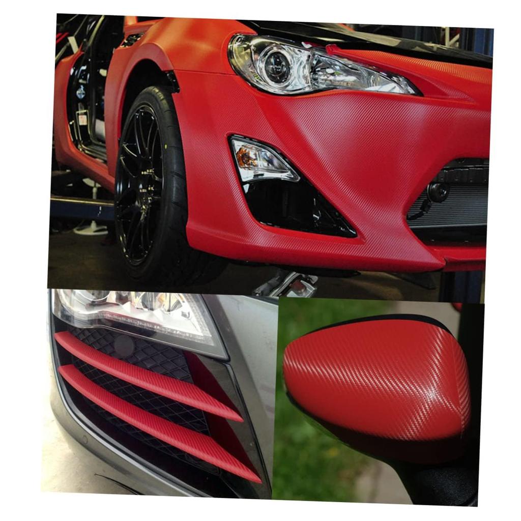 AKOOSY Roll Carbon Fiber Red Vinyl for Car