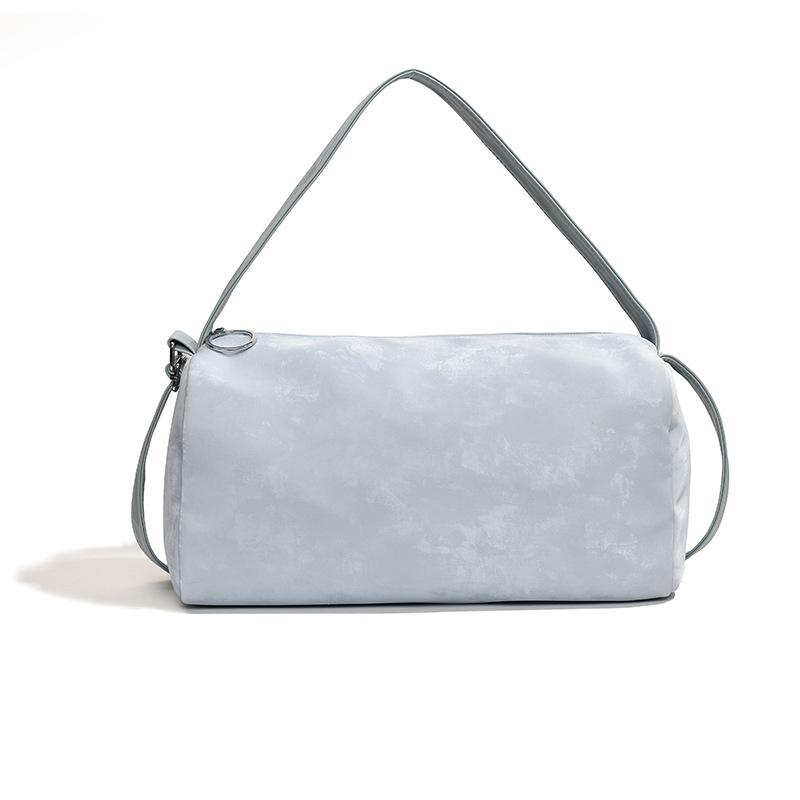 Solid Color Texture Simple Large Capacity Leisure Bag 2025 New Versatile Shoulder Messenger Bag Tote Bag