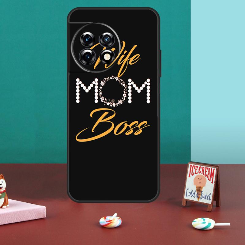 Wife Mom Boss For OnePlus 15 13 12 11 10 13T 10T 10R 12R 13R Case For OnePlus Nord 5 CE 3 2 4 Lite N20 N30