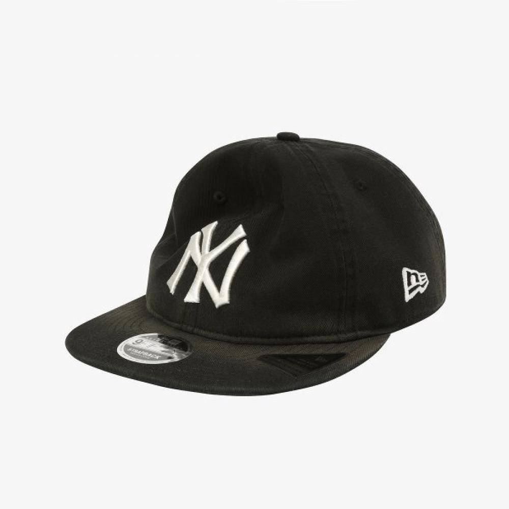 New Era New York Yankees Faded Washing Retro Crown Strapback Black 15131621