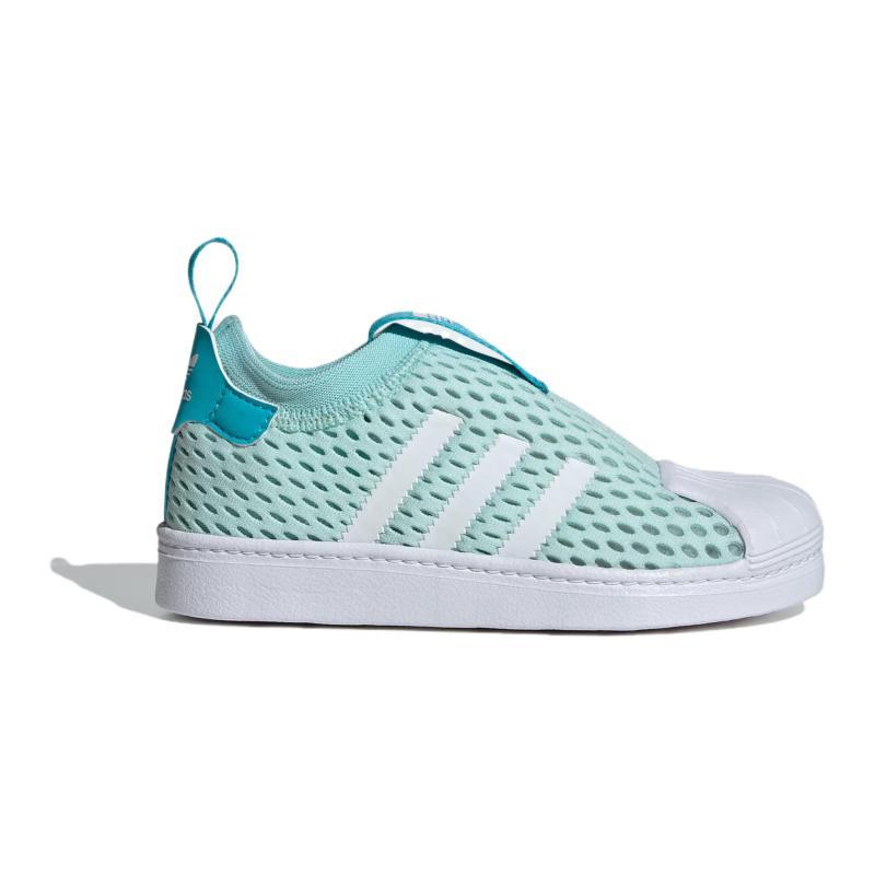 Adidas Originals SUPERSTAR 360 2.0 Low Top Kids' Skateboarding Shoes Green White Kids' Sneakers JH6373