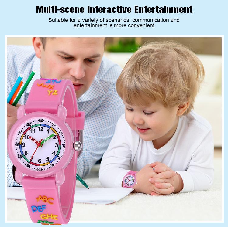 Children's 3D Cartoon Waterproof Quartz Watch for Primary School Students